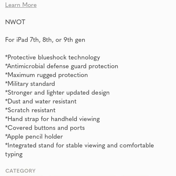 Tablet case NWOT - Picture 7 of 7